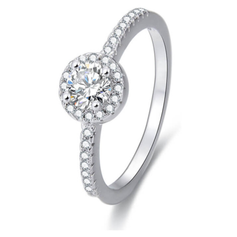 Beneto Stříbrný prsten s krystaly AGG194