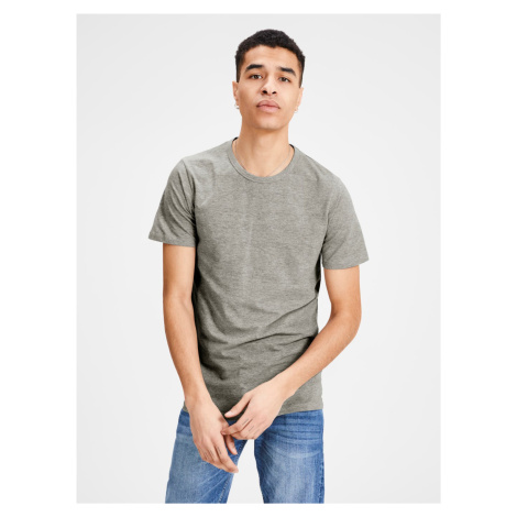 Šedé žíhané basic tričko Jack & Jones Basic