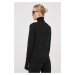 Vlněný svetr Calvin Klein dámský, černá barva, lehký, s golfem