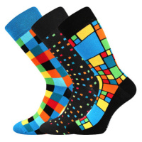 Lonka Dikarus Pánské trendy ponožky - 3 páry BM000000727600100332 kostka / mix B