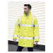 Result Unisex reflexní dálniční kabát R218X Fluorescent Yellow