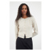 Trendyol Stone Crop Crew Neck Knitwear Cardigan