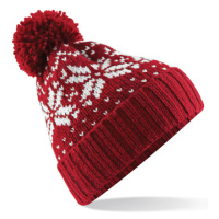 Beechfield Zimní pletená čepice B456 Classic Red
