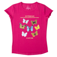 Dívčí tričko - Wolf S2114, růžová sytě Barva: Růžová sytě