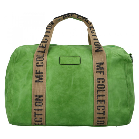 Cestovní dámská koženková kabelka Gita, zelená MaxFly