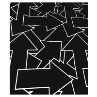 Černá pánská mikina s geometrickým vzorem (8B1111-3)