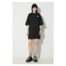 Šaty The North Face W S/S Essential Oversize Tee Dress černá barva, mini, oversize, NF0A87NFJK31