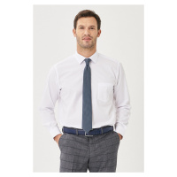 AC&Co / Altınyıldız Classics Men's White Easy-to-Iron Comfort Fit Comfy Cut Classic Collar Shirt