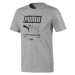 Puma BOX PUMA TEE Pánské sportovní triko, šedá, velikost