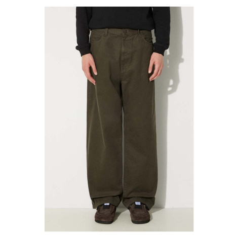 Zelené pánské džíny loose