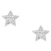 Fossil Slušivé stříbrné náušnice Hvězdičky JFS00152040