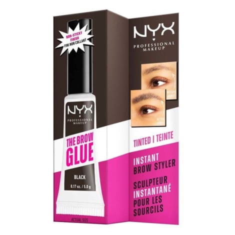 NYX Professional Makeup - The Brow Glue Instant Brow Styler Gely na obočí 5 g Černá unisex