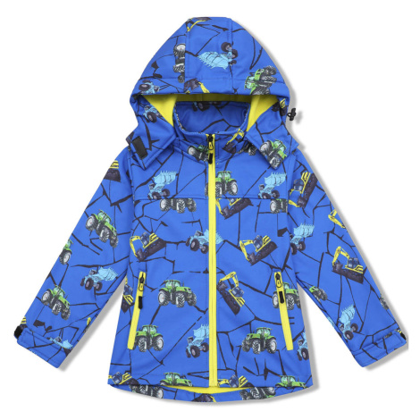 Chlapecká softshellová bunda, zateplená KUGO HB8628, modrá Barva: Modrá