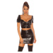 Sexy Party Leatherlook Crop Top