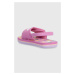 Sandály Roxy růžová barva