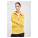 Sportovní mikina Salewa Agner žlutá barva, s kapucí