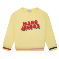 Dětská bavlněná mikina Marc Jacobs žlutá barva, s aplikací