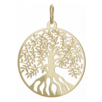 Přívěšek ze žlutého zlata strom života PA2038SF + DÁREK ZDARMA