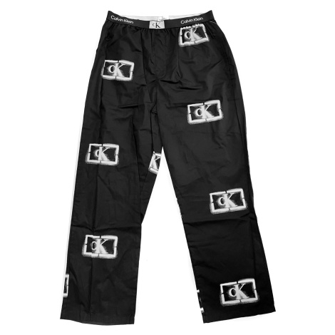 Pánské kalhoty na spaní NM2390E B88 s potiskem - Calvin Klein