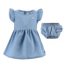 Dětská souprava Levi's® Džínové šaty a kalhoty na pleny Summer Wind Blue