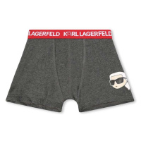 Dětské boxerky Karl Lagerfeld 2-pack šedá barva