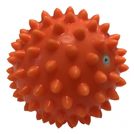 MVS Masážní míček, ježek, nafukovací, 80 mm, oranžový