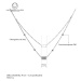 Victoria Filippi Stainless Steel Dvojitý ocelový náhrdelník Alain - chirurgická ocel NHN17046-1/