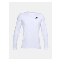 Bílé sportovní tričko Under Armour UA SPORTSTYLE LEFT CHEST LS