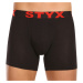 5PACK pánské boxerky Styx long sportovní guma černé (5U9601)