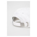 Dětská bavlněná čepice Lacoste bílá barva, s aplikací