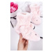 Světle růžové zateplené pantofle pro dívky