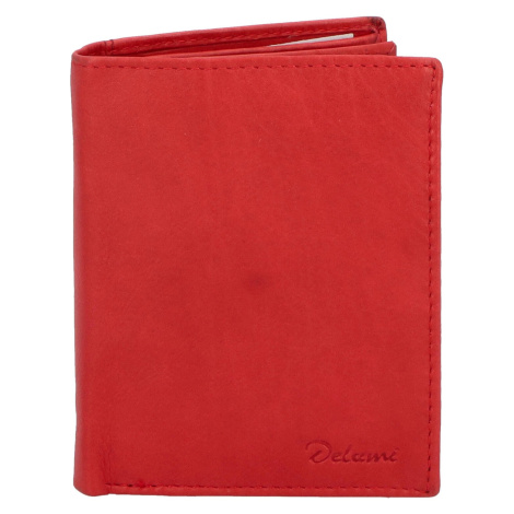 Dámská kožená peněženka Delami Paul, červená