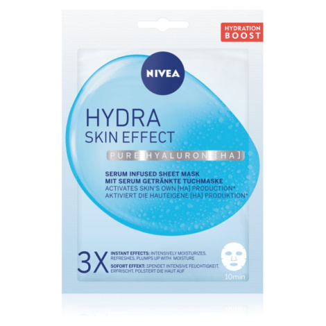 Nivea Hydra Skin Effect 10 minutová textilní maska 1 ks