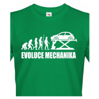 Pánské tričko Evoluce mechanika - ideální dárek k narozeninám pro mechaniky
