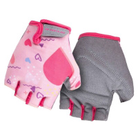 Arcore LUKE Dívčí cyklistické rukavice, růžová, velikost