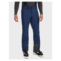Tmavě modré pánské softshellové lyžařské kalhoty Kilpi RHEA