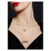 JAY Stříbrný náhrdelník Nadine - stříbro 925/1000 JAY-0058-QS1877 Zlatá 39 cm + 5 cm (prodloužen