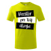 MMO Dětské tričko s vlastním potiskem (krátký rukáv) Barva: Limetková
