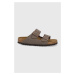 Pantofle Birkenstock dámské, hnědá barva