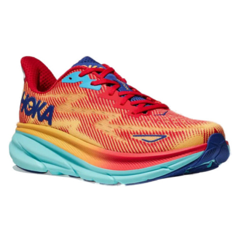 HOKA ONE ONE-Clifton 9 Wide cerise/cloudless Červená