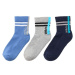 Umbro STRIPED SPORTS SOCKS JNR - 3 PACK Dětské ponožky, tmavě modrá, velikost