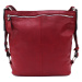 Červená moderní dámská zipová crossbody kabelka Nancie Tapple