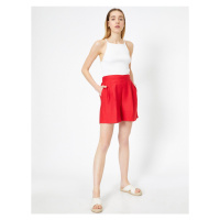 Koton High Waist Woven Shorts