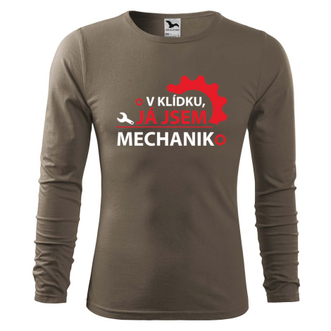 DOBRÝ TRIKO Pánské bavlněné triko Já jsem mechanik