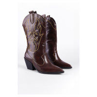 Capone Outfitters Pointed Toe Embroidered Women's Cowboy Boots