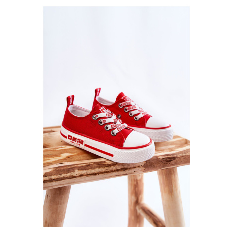 Dětské látkové tenisky BIG STAR KK374071 červená