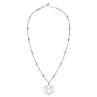 La Petite Story Ocelový náhrdelník s kuličkami Holčička LPS10AQL01