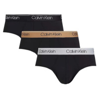 3PACK pánské slipy Calvin Klein černé