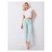 Women's trousers made of mint fabric