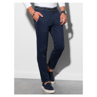 Tmavě modré pánské chino kalhoty P156